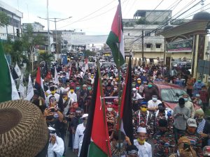 Aksi Damai Bela Palestina di Kisaran Berjalan Tertib, Sempat Diwarnai Insiden Kecil