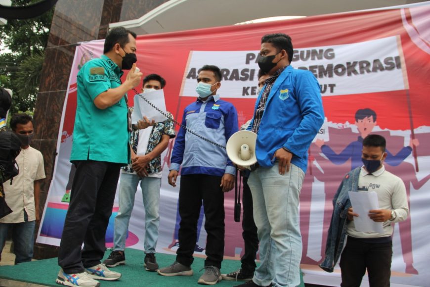Kejati Sumut Launching Panggung Aspirasi dan Demokrasi, PMII Medan Pengguna Pertama