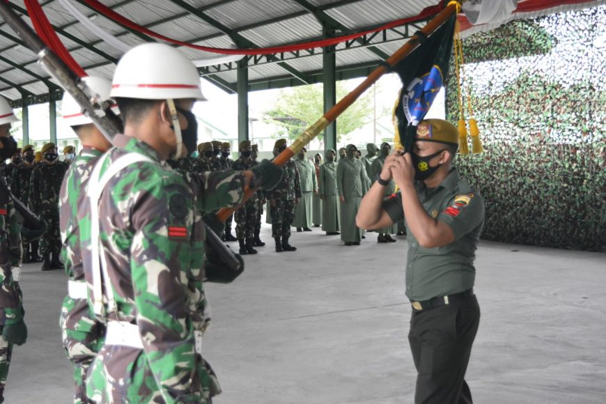 Tradisi Korps Pindah Satuan Prajurit Batalyon Arhanud 11/WBY 2 Pindah Satuan
