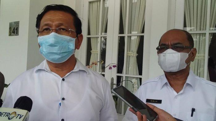 Sekretaris Satgas Covid 19 Sumut Arsyad Lubis didampingi Kadis Infokom Irman Oemar