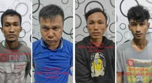 Pesta Sabu Digerebek, Empat Warga Simalungun Diringkus Polres Batubara