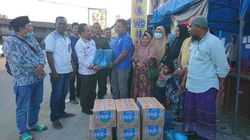 Fraksi Partai Aceh DPRK Tamiang Bantu Korban Kebakaran di Upah