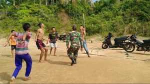 Agar TNI-Rakyat Terus Manunggal, Satgas TMMD Kodim 0204/DS Gelar Olah Raga Bersama
