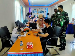 Serbuan Vaksinasi Covid-19 di Wilayah Korem 032/Wbr