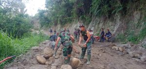 TMMD Kodim 0204/DS Tumbuhkan Budaya Gotong Royong Warga Desa Mabar