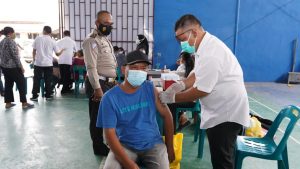 Pemko – Polres Tanjungbalai Vaksinasi 560 Warga