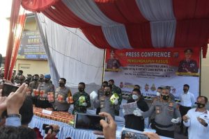 Pangdam I/BB Bersama Kapoldasu Gelar Konferensi Pers di Polres Labuhanbatu, Ungkap Peredaran Sabu 60 Kg dan 2000 Butir Ekstasi