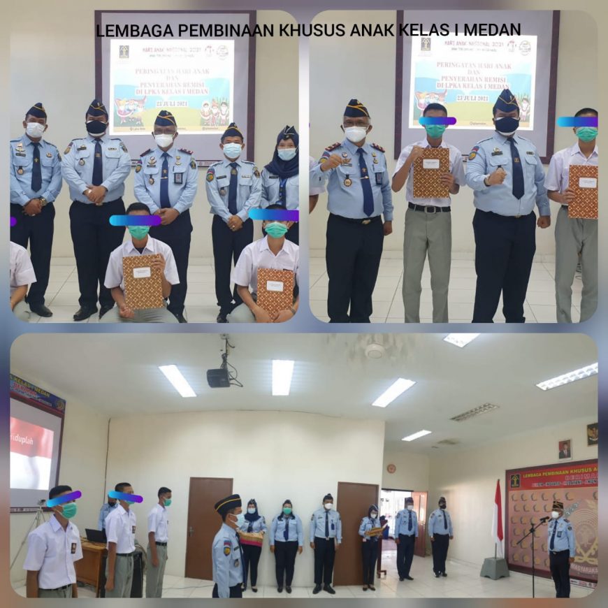 Kemenkumham Sumut Berikan Remisi 23 Andikpas di LPKA Klas I Medan