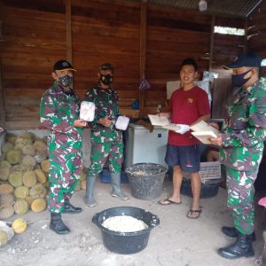 Anggota Satgas TMMD Kunjungi Berbagai Tempat Usaha Milik Warga