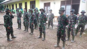 Sebelum Kegiatan, Anggota Satgas TMMD/N ke 111 Kodim 0306/50 Kota Laksanakan Apel Kesiapan