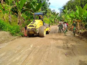 Pemantapan Ulang Jalan TMMD 111 Kodim 0204/DS Selesai Tepat Waktu