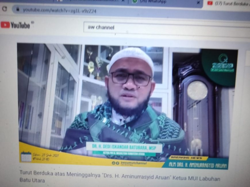 PW Alwashliyah Sumut Kecam Pembunuhan Ketua MUI Labuhanbatu Utara