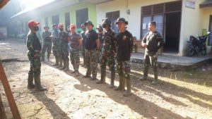 Anggota Satgas TMMD/N ke 111 Kodim 0306/50 Kota Laksanakan Apel