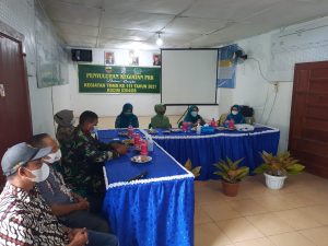 Penyuluhan PKK Satgas TMMD Kodim 0204/DS, Hadirkan Ketua Dharma Wanita Deliserdang Nyonya Herawati Darwin Zein