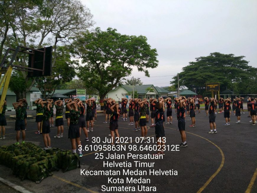 Tingkatkan Imun Tubuh, Prajurit Yonzipur 1/DD Laksanakan Lari Aerobik dan Oraum 3 IMG 20210731 WA0002