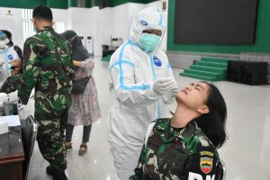 Cegah Covid-19, Kodam I/BB Gelar Tes Swab Antigen Massal Untuk Prajurit dan ASN