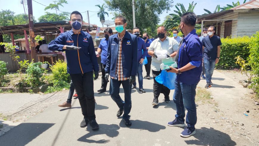 Bantu Warga Masa PPKM Darurat, Partai NasDem Kota Medan Buat Dapur Umum 2 d 1
