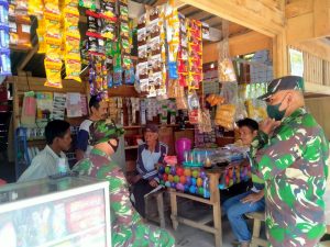 Sosialisasi Pencegahan Covid 19 Terus Dilakukan Personil Satgas TMMDN Kodim 0306/50 Kota