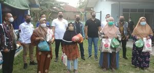 PPKM Diperpanjang, Calon Ketua BPD HIPMI Sumut Bagikan 1500 Paket Sembako