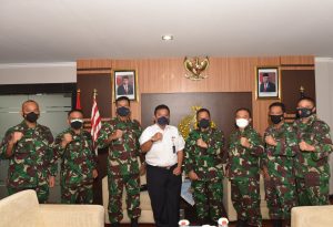 Danlantamal I Terima Kunjungan Corporate Deputy Direktor of Security PT KAI