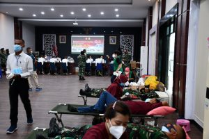 Sambut HUT TNI ke-76 Lantamal I Laksanakan Donor Darah