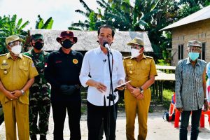 Pangdam I/BB dan Kapoldasu, Dampingi Presiden RI Tinjau Vaksinasi Door to Door di Sumut