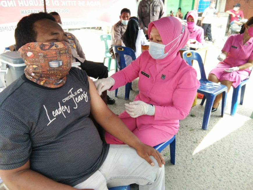 Polsek Kota Kisaran Geber Vaksinasi Massal 2 Vaksinasi Massal Polsek Kisaran Kota