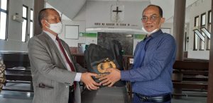 Gereja GKPS Resort Teladan Terima Bantuan dari Forkom Warkop Polda Sumut