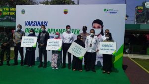 Kapoksahli Pangdam I/BB Tinjau Pelaksanaan Vaksinasi Bersama BP Jamsostek