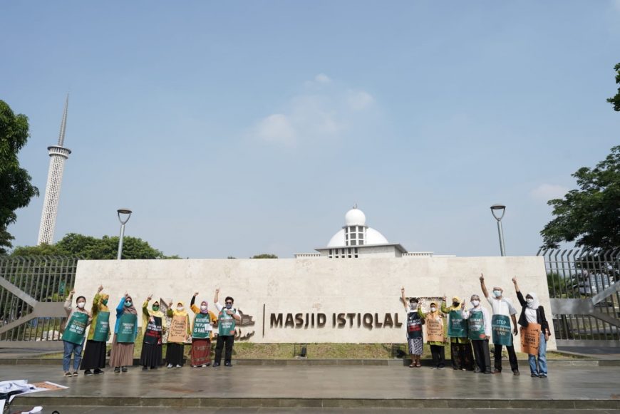 “Komunitas Agama Serukan Pemerintah Serius Tangani Krisis Iklim” 4 Masjid Istiqlal Jakarta 2021 Dee Rachman 002