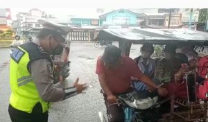 Sat Lantas Polres Tanjungbalai Gelar Public Speaking Mematuhi Prokes