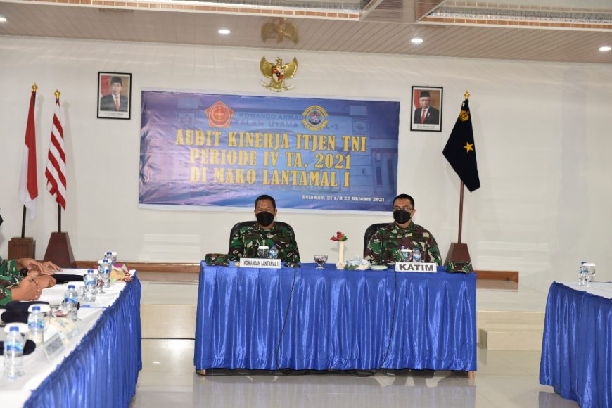 Inspektorat Jenderal TNI Laksanakan Audit Kinerja Lantamal I