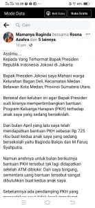 Uang PKH Diputus, Presiden Jokowi Dicurhati Warga Belawan