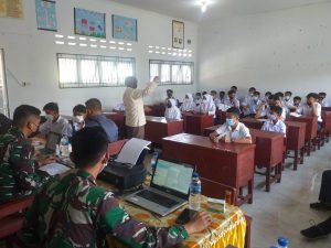 Tim Vaksinasi Lantamal I Dukung Serbuan Vaksin Dosis 2 Terhadap Pelajar SMPN 39