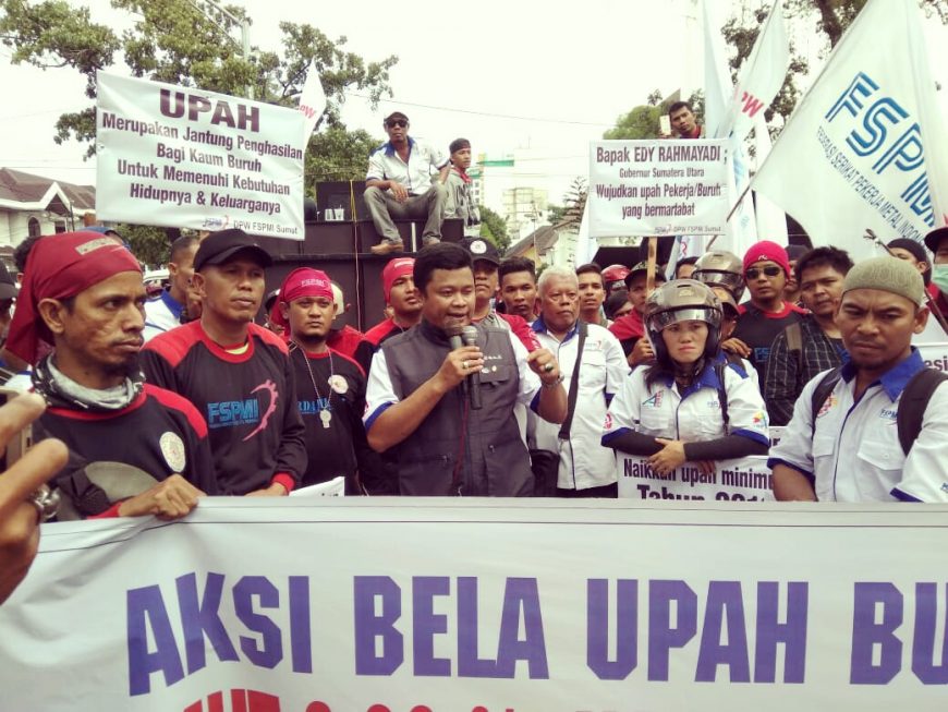 Buruh Sumut Harap Gubsu Naikan Upah 2022
