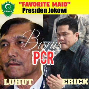 Diduga Terlibat “Bisnis” PCR, PP HIMMAH Minta Presiden Jokowi Evaluasi Menteri Erick dan Luhut