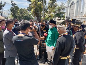 PT DPM Serobot Tanah Adat, Himmah Sumut Geruduk Kantor Gubsu