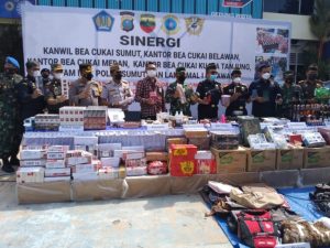 Kanwil BC Sumut Musnahkan Barang Ilegal Senilai Rp 3,45 Miliar