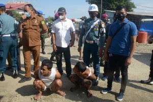Lantamal I, TNI AD, Polres Pelabuhan Belawan serta Pemko Medan Sisir Basis Peredaran Narkotika dan Judi