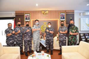 Danlantamal I Terima Kunjungan Atase Laut Singapura