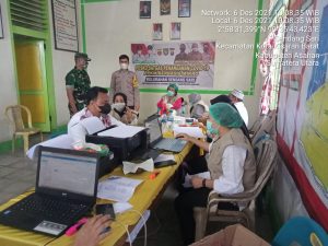 Polres Asahan Gelar Vaksinasi Dosis I dan II Sebanyak 1.132 Orang dari 10 Lokasi