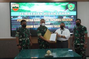 Pangdam I/BB Kembali Terima Lahan Hibah Dari Pemerintah Kabupaten Tapanuli Selatan
