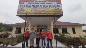 Jelang Nataru, Kapolsek Medan Tuntungan akan Meminimalisir Tindak Kejahatan dan Pekat, “Serahkan Baju Pewarta”