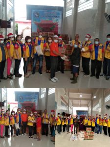Sambut Nataru, Lions Club Medan Utara dan Pewarta Bagi 170 Paket Sembako pada Warga Kristiani