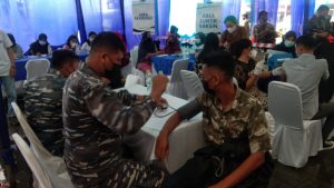 Dukung Program Pemerintah, Lantamal I Gencar Lakukan Vaksinasi Massal