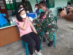 Anak Usia 06-11 Tahun Keluarga Besar Kodim 0206/Dairi Divaksin, Ini Kata Dandim