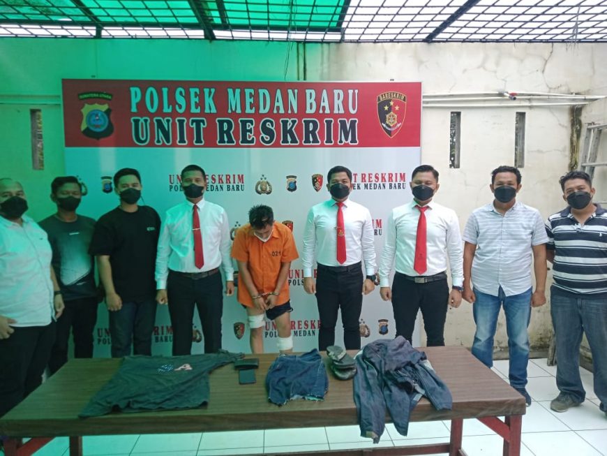 Reskrim Polsek Medan Baru Tembak Kedua Kaki Residivis Pelaku Curas 2 IMG 20220110 WA0090