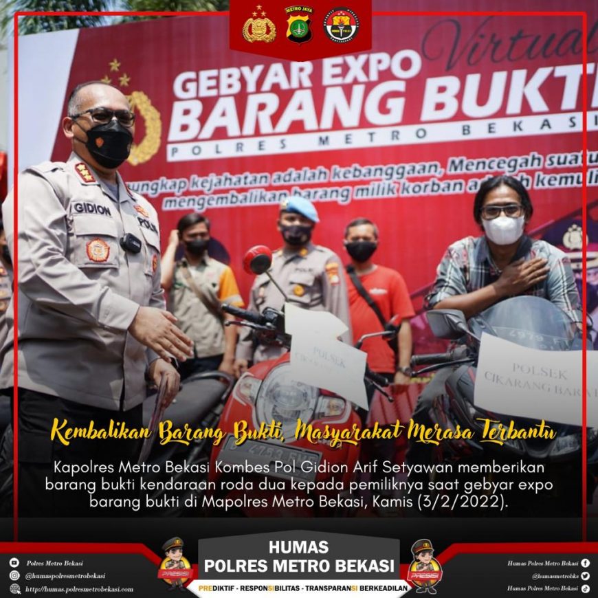 Gebyar Expo Polres Metro Bekasi Patut Dicontoh Seluruh Polres Jajaran Mabes Polri 2 1 6