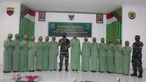 HUT ke 76 Persit Kartika Chandra Kirana Kodim 0303 Gelar Donor Darah, Dandim: Semoga Dapat Menolong Saudara Kita yang Membutuhkan