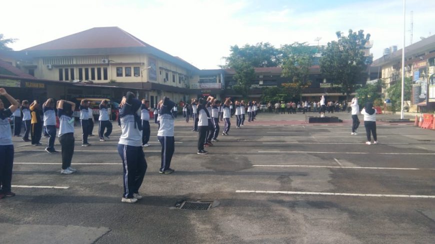 Jaga Kebugaran Tubuh, Polrestabes Medan Olahraga Bersama